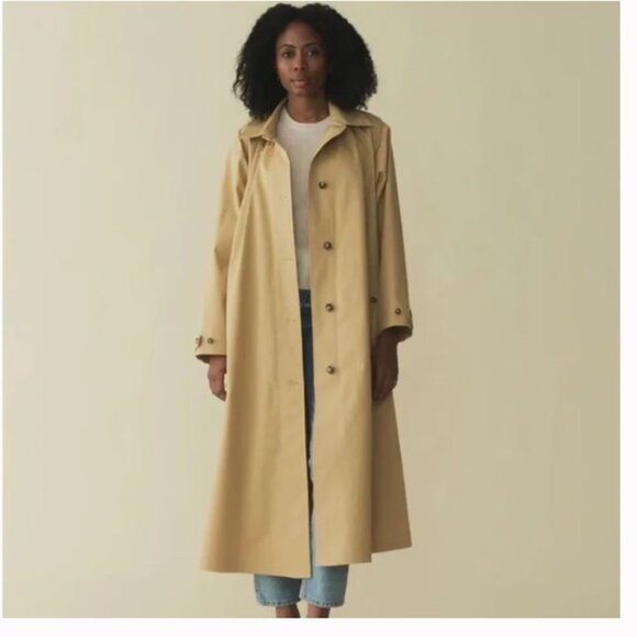Doen Jackets & Blazers - NEW DOEN Cenobia Trench Coat in Ashwood Tan Sz L